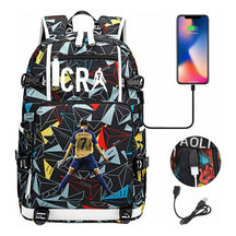 Football Star Cristiano Ronaldo Printed Youth Student Backpack Leisure Travel Backpack