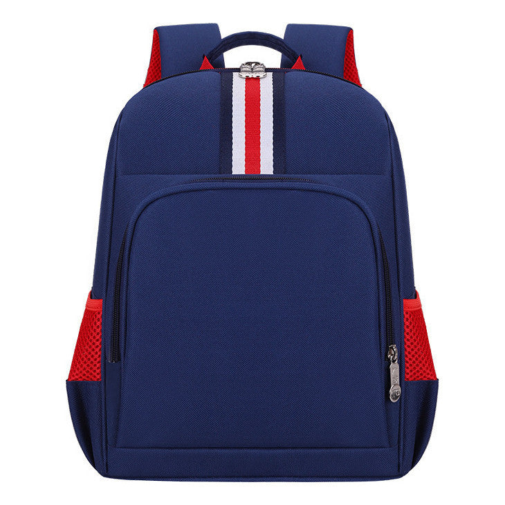 Kindergarten Backpack With British Style Children's Backpack Made Of Wear-resistant And High Elastic Oxford Material