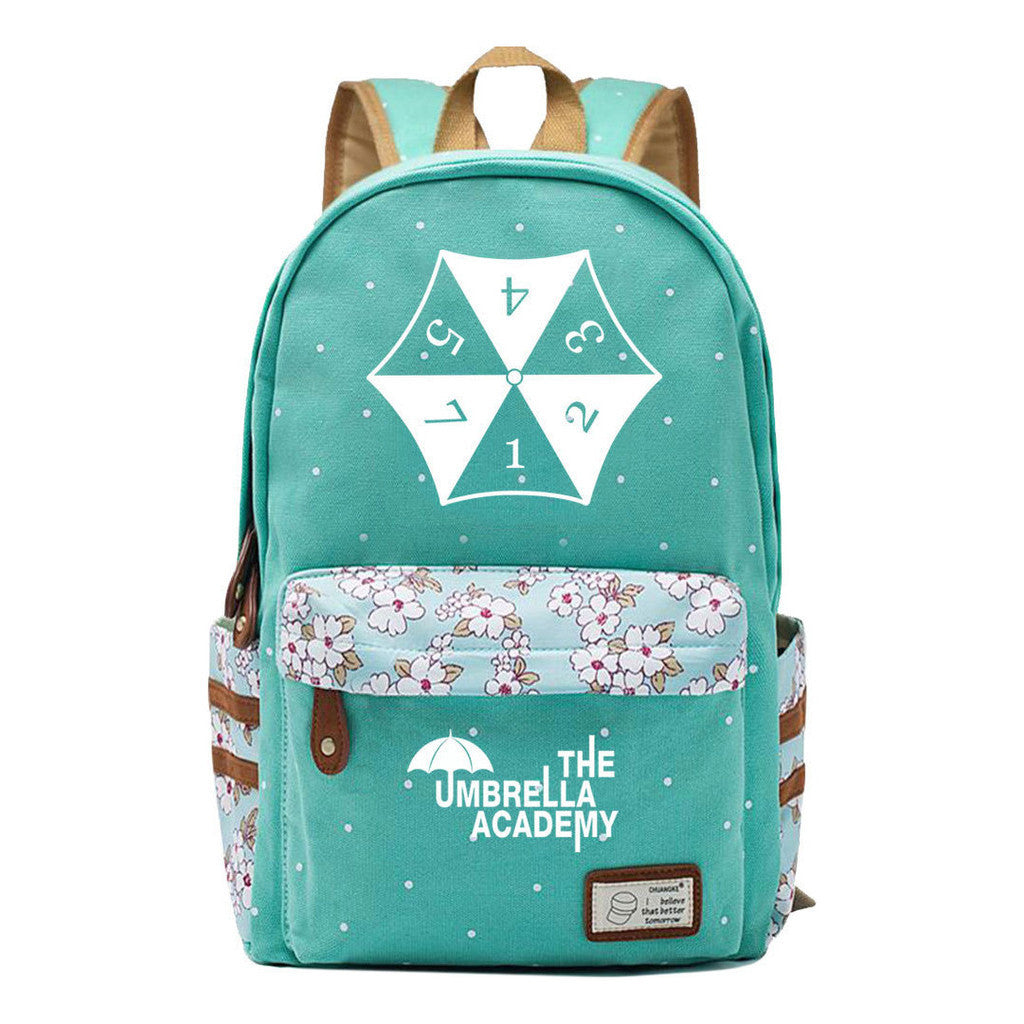 Printed Teenage Girls Backpack, Fashionable And Casual Backpack