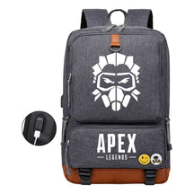 Apex Hero Print Usb Student Backpack Travel Backpack