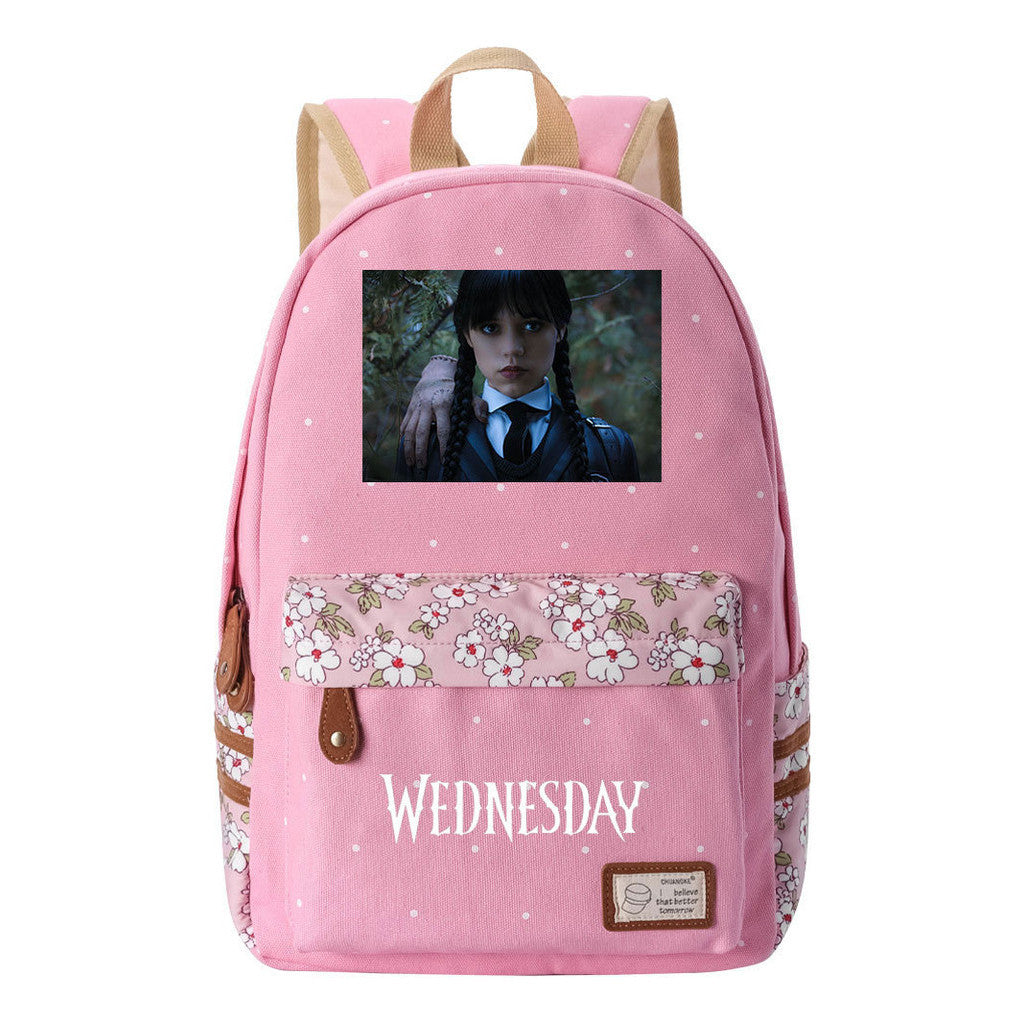 Printed Student Backpack, Fashionable And Casual Backpack