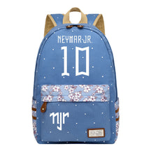 Football Star Neymar Printed Youth School Backpack For Primary And Secondary School Students, Fashionable And Casual Backpack