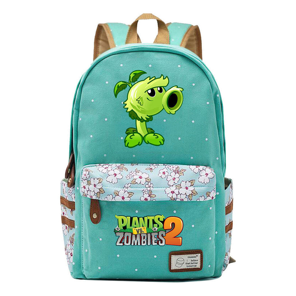 Game Plants Battle Printed Teenage Girl Student Backpack For Men And Women's Leisure Backpack
