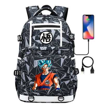 Seven Dragon Ball Usb Youth Student School Bag Men's And Women's Backpack Leisure Travel Bag