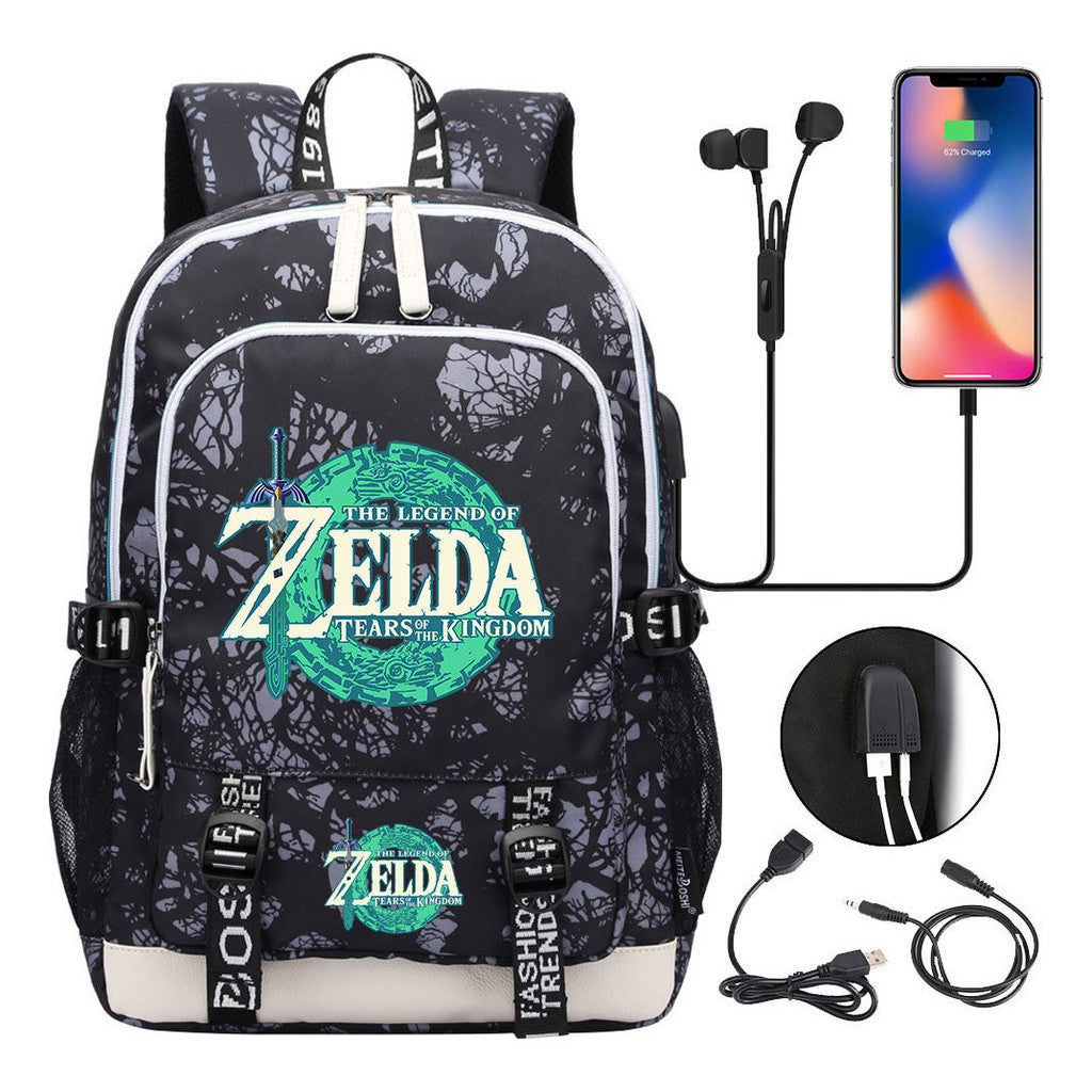 Usb Student Backpack For Men And Women's Leisure Sports Backpack
