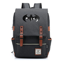 Superhero Batman Print Student Backpack Casual Belt Buckle Classic Backpack