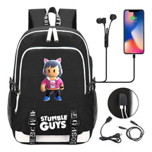 Printed Student Backpack Usb Men's And Women's Leisure Backpack