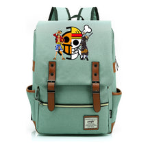Anime Pirate King Luffy Printed Youth School Bag For Men And Women With Casual Belt Buckle Classic Backpack