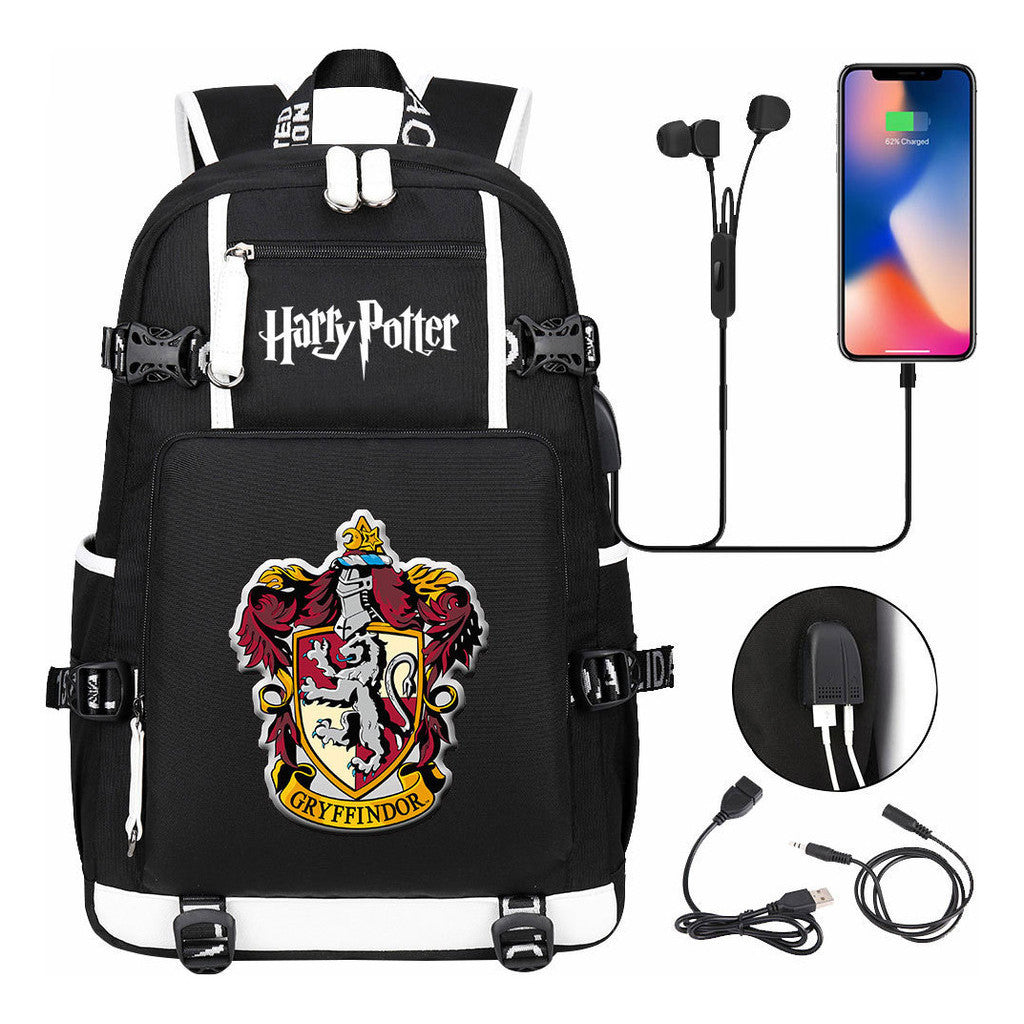Academy Of Magic Usb Teen Student School Bag Men's And Women's Travel Backpack