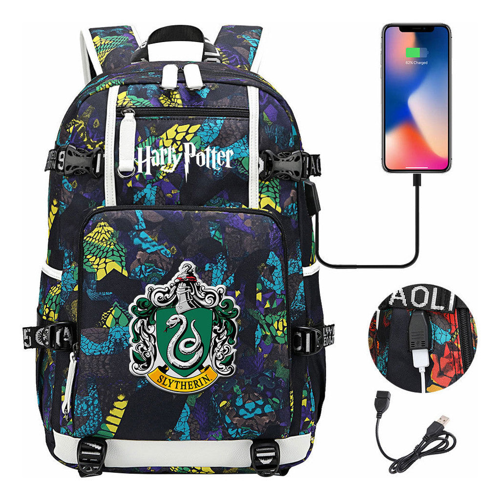 Magic School Usb Youth Student Backpack For Men And Women Leisure Travel Backpack