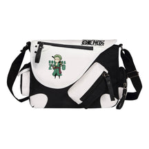 Anime One Piece Print Youth Student School Bag Canvas Single Shoulder Bag Men's And Women's Leisure Straddle Backpack