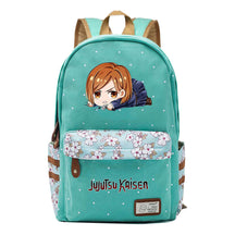 Cartoon Teenage Girl Student Backpack Casual Canvas Backpack
