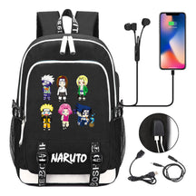 Naruto Student Backpack Usb Men's And Women's Casual Backpack