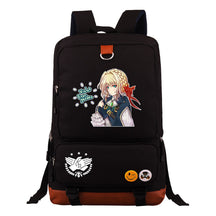 Violet Eternal Garden Printed Youth Student School Bag Large Capacity Travel Bag Men's And Women's Backpack