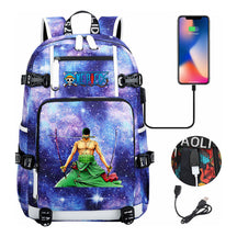 Pirate King Lufei Printed Youth Student Backpack With Large Capacity Leisure Travel Backpack