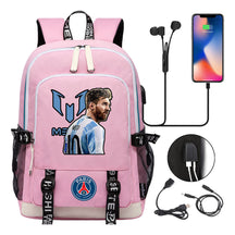 Sports Football Star Usb Youth Student Backpack For Men And Women's Leisure Sports Backpack