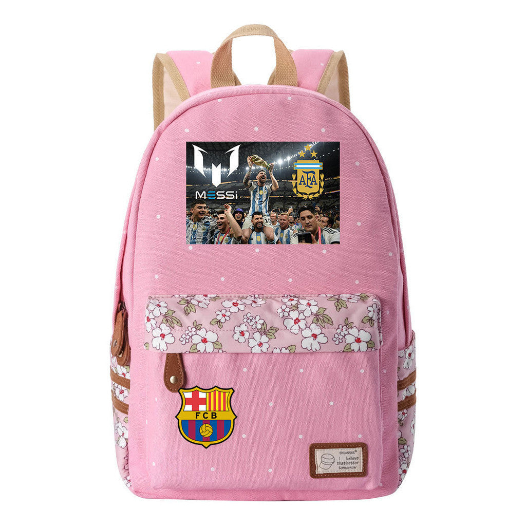 Printed Teenage Student Backpack For Men And Women's Leisure Backpack
