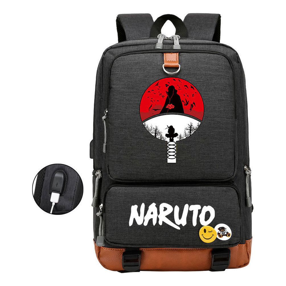 Printed Usb Youth Student Backpack For Men And Women's Leisure Travel Backpack