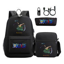 Usb Password Lock Student Backpack Three Piece Set Backpack Set