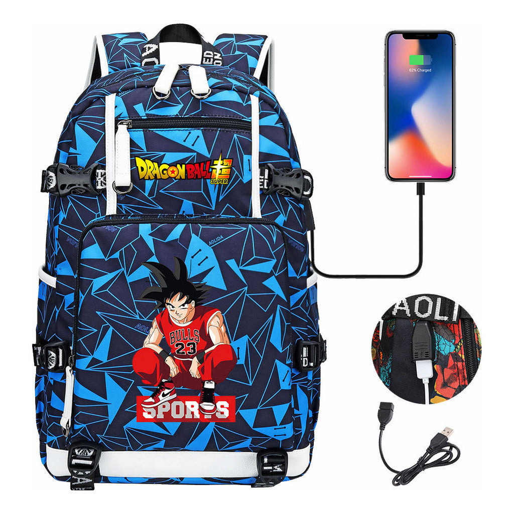 Usb Large Capacity Youth Student Backpack For Men And Women's Leisure Travel Backpack