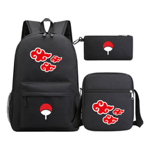 Naruto Starry Sky Youth School Bag Three Piece Set For Boys And Girls Backpack Set