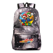 Super Mario Starry Sky Student Backpack For Men And Women's Leisure Travel Backpack