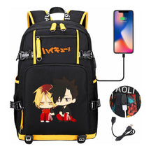 Volleyball Youth Usb Large Capacity Youth Student School Bag Men's And Women's Leisure Travel Backpack