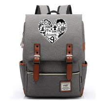 School Of Witchcraft And Wizardry Printed Youth Student School Bag Casual Belt Buckle Classic Backpack