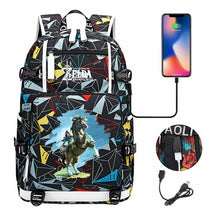 Legend Of Zelda Usb Earphones, Youth Backpacks, Men's And Women's Leisure Travel Backpacks