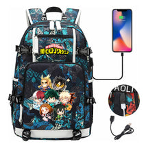 My Heroes Academy Usb Youth Student Backpack For Men And Women's Travel Backpacks