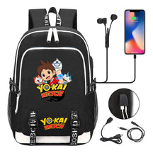 Anime Monster Watch Student School Bag Usb Men's And Women's Leisure Backpack
