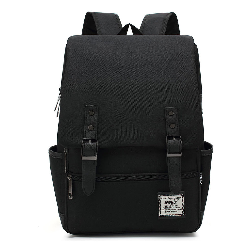 Printed Teenage Student Backpack For Men And Women With Casual Belt Buckle Classic Backpack