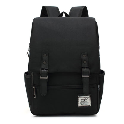 Printed Teenage Student Backpack For Men And Women With Casual Belt Buckle Classic Backpack