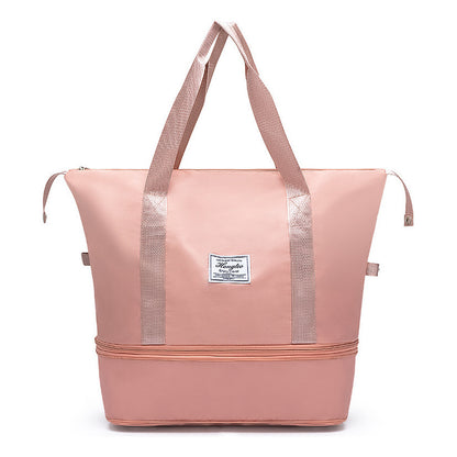 Travel Bag With Large Capacity, Foldable Storage Bag, Simple And Lightweight Fitness Bag, Shoulder Bag