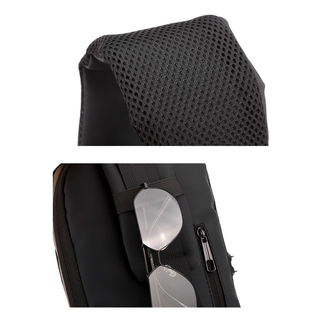 Usb Chest Bag Password Lock Men's Shoulder Bag Casual Sports Waist Bag Small Bag Multifunctional Crossbody Bag