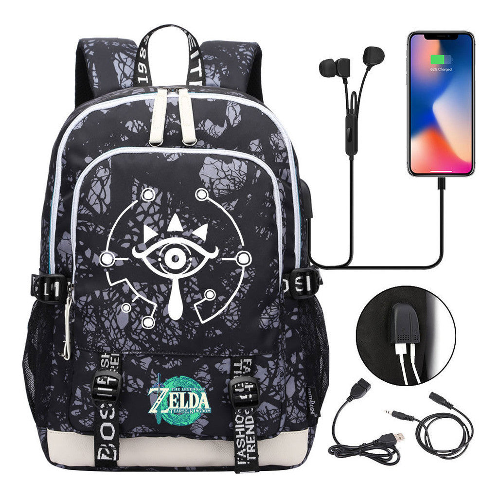 Usb Student Backpack For Men And Women's Leisure Sports Backpack