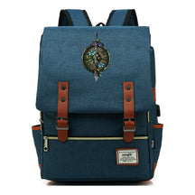 Game Tear Print Of The Kingdom Of Zelda Youth Primary And Secondary School Student Backpack Usb Men's And Women's Leisure Backpack