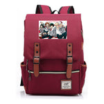 Printed Youth Backpack For Men And Women With Casual Belt Buckle Classic Backpack