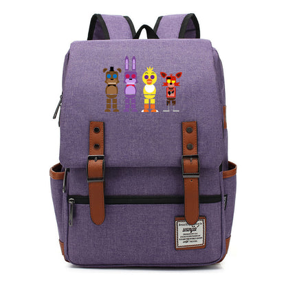Toy Bear Game Printed Youth Student School Bag Casual Classic Backpack