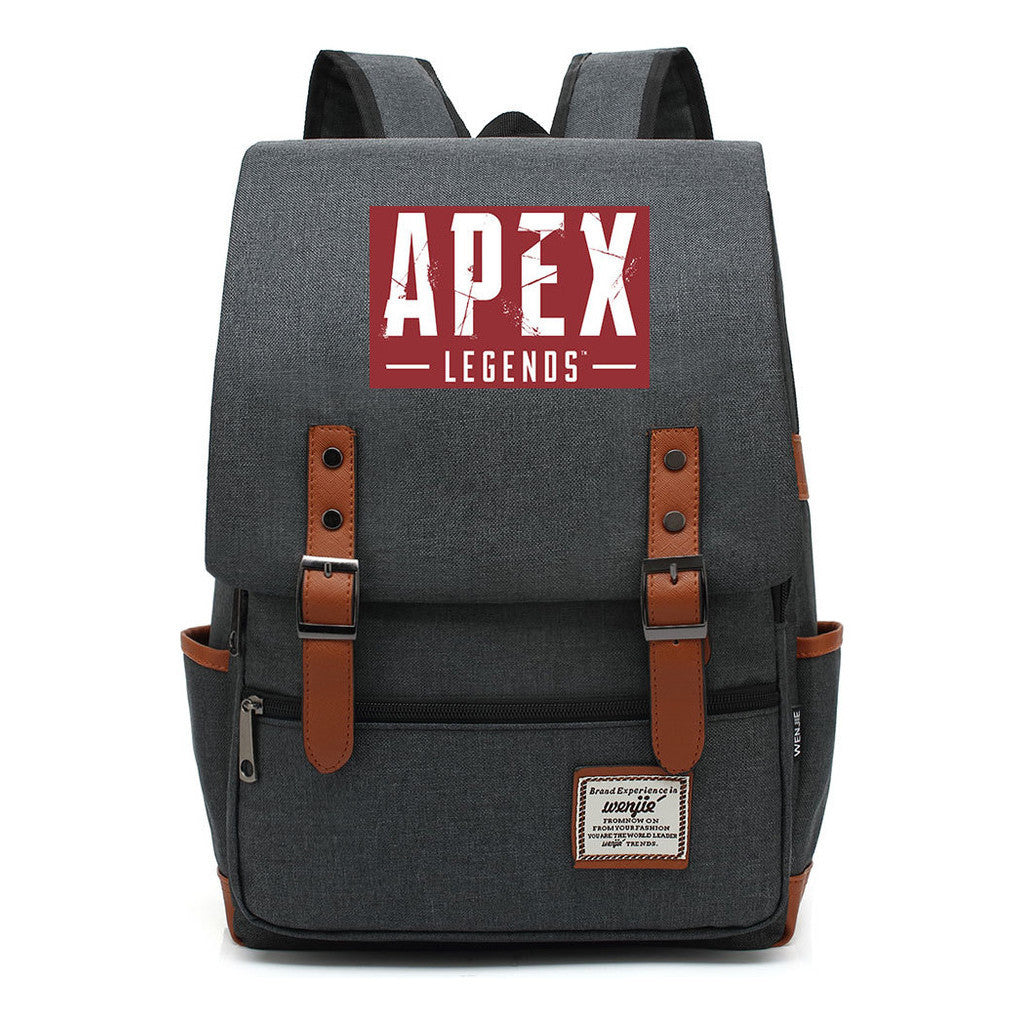 Printed Teenage Student Backpack For Men And Women With Casual Belt Buckle Classic Backpack