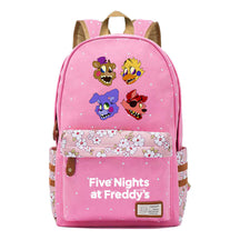 Toy Bear Game, Fashionable Print, Teenage Girl Student Backpack, Casual Canvas Backpack