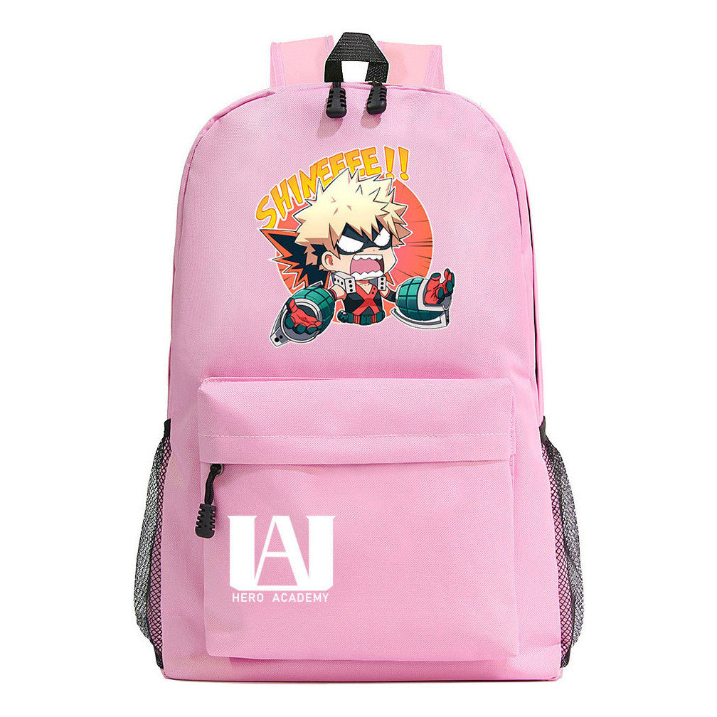 Cartoon Fashion Anime My Hero Academy Printed Youth Student Backpack Men's And Women's Leisure Backpack