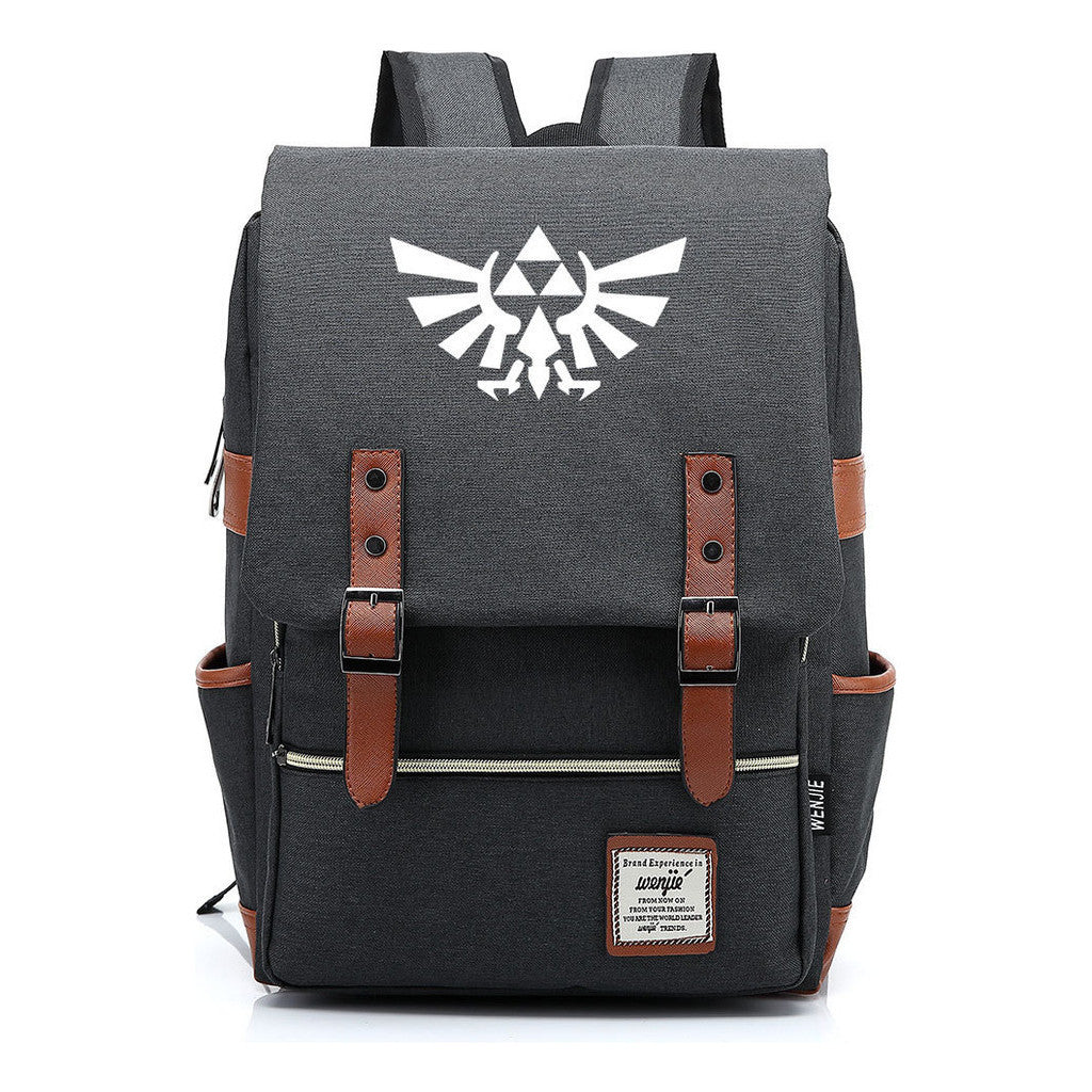 Game Peripheral Zelda Printed Youth Student Backpack For Men And Women Casual Classic Backpack