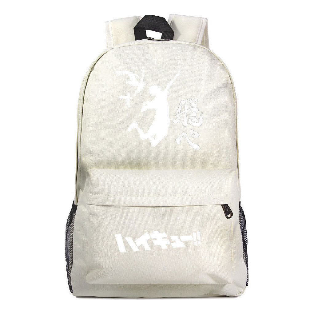 Fashion Volleyball Youth Flying Heart Printed Youth Student School Bag Men's And Women's Leisure Backpack