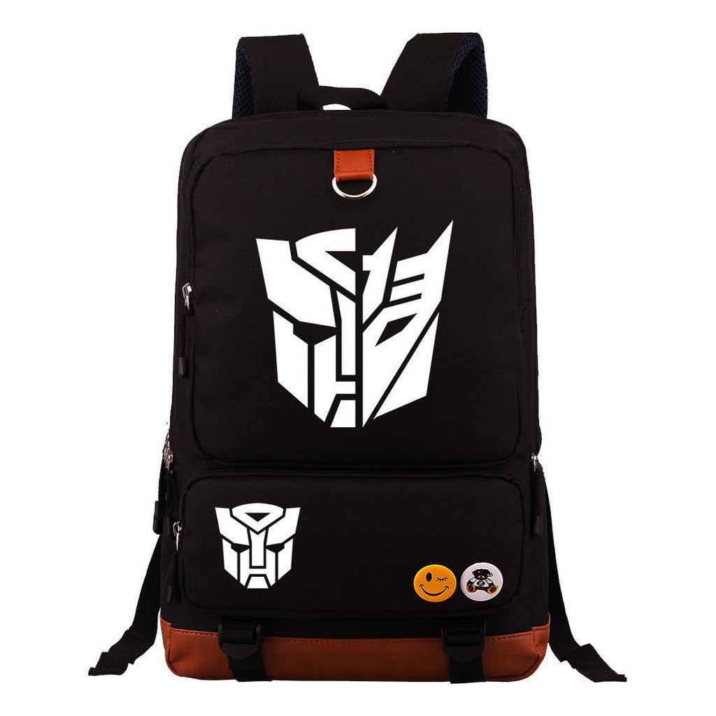 Cartoon Anime Transformation Mecha Student Backpack, Men's And Women's Backpack, Travel Bag