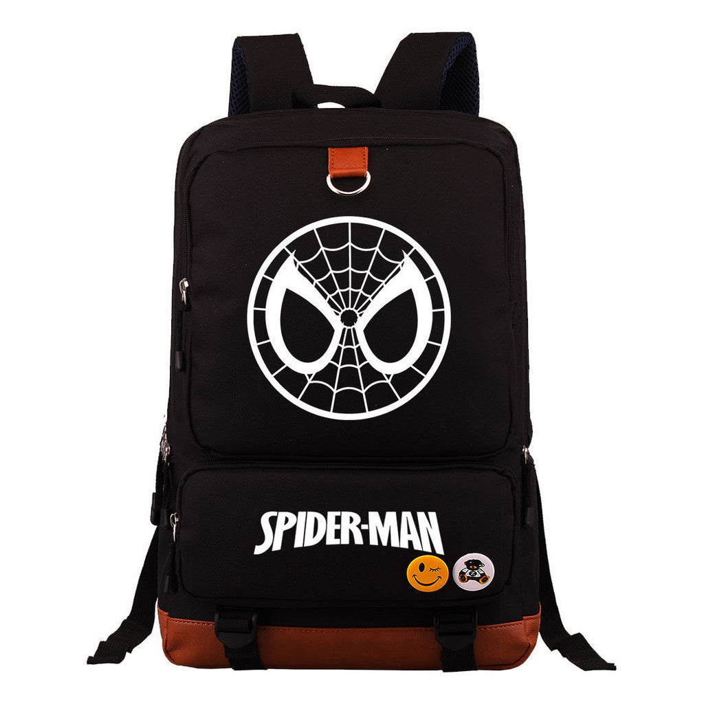 Superhero Printed Youth Student Backpack With Large Capacity Travel Bag, Men's And Women's Backpack