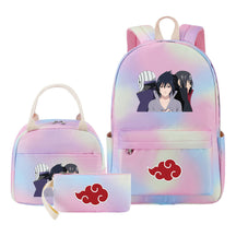 Naruto Student Girl Backpack Lunch Bag Three Piece Set Backpack Set