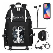 Death Note Usb Large Capacity Youth Student Backpack Men's And Women's Leisure Travel Backpack