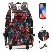 Naruto Usb Youth Student Backpack For Men And Women Leisure Travel Backpack
