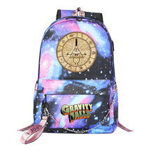 Cartoon Strange Town Youth Student School Bag Men's And Women's Leisure Travel Backpack